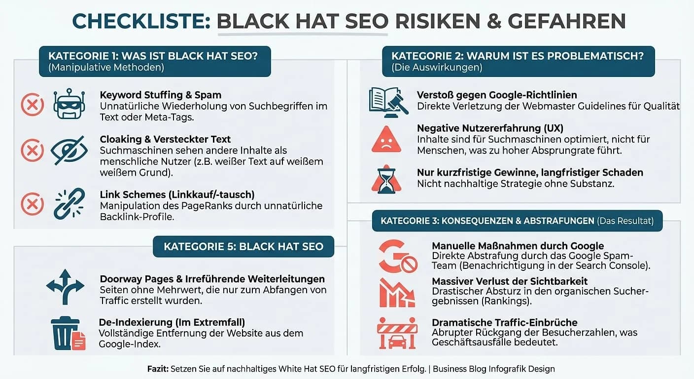 Infografik: Black Hat SEO
