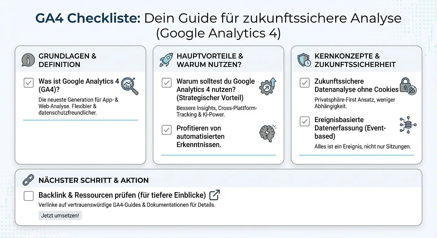 Infografik: Google Analytics 4 (GA4)